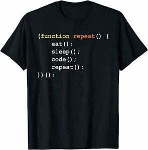 NEW Limited Funny Computer Science Programmer Eat Sleep Code Premium Tee T-Shirt