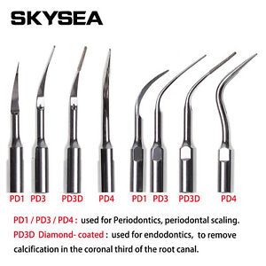 5/10* Dental Ultrasonic Scaler Tips Endodontics Periodontal Tip Fit DTE SATELEC