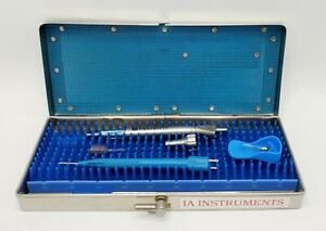 Maestro Barrett 0.3mm Curved Capsule Polish I/A Tip Blue Set w/ AMO Case