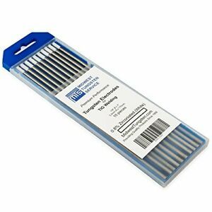 TIG Welding Tungsten Electrodes 0.8% Zirconiated White WZ8 10-Pack 1/8&#034;