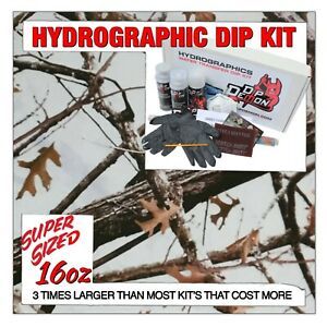Hydrographic dip kit Lost Winter Camouflage Camo hydro dip dipping 16oz