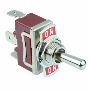 On-Off-On SPDT Toggle Switch 250V AC 15A