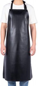 Heavy Duty Vinyl Waterproof Apron Ultra Lightweight One Size, Black