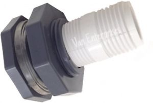 Van Enterprises 3/4&#034; Bulkhead Fitting with Garden Hose Adapter Kit for Rain...