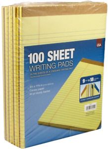 Tops 100-Sheet Legal Pads (pack of 9 pads), Canary Yellow