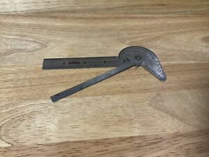 Vintage Craftsman 9-4026 w/ Crown Logo Machinists Protractor, Drill gage, USA