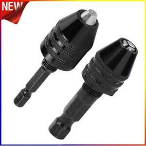 1pc 0.3-6.5mm/0.3-8mm Keyless Drill Chuck Adapter Impact Hex Shank Tool