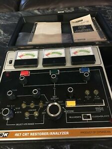 B&amp;K Precision Dynascan Model 467 Picture Tube Restorer Analyzer 