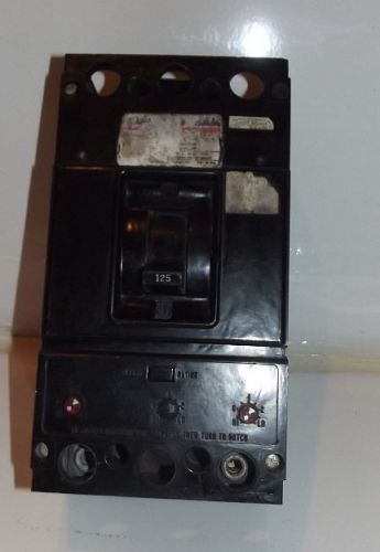 Westinghouse thermal magnetic 125amp trip circuit breaker 400a 600vac 2-3p for sale