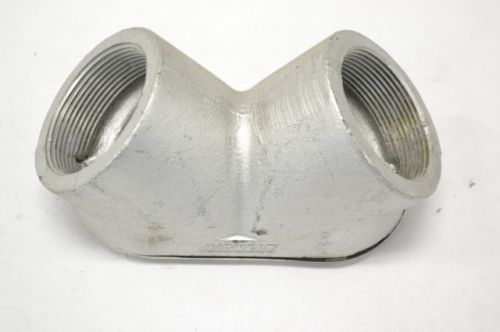 Midwest 90 deg steel condulet coupling outlet iron 2 in conduit body b245530 for sale