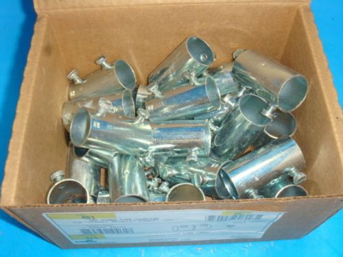 New box of 25, crouse hinds, cat no. 461, 3/4&#034; set screw type coupling nib for sale