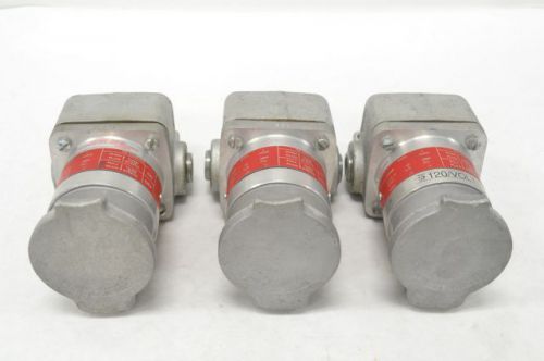 Lot 3 crouse hinds ces2213 receptacle 240v-ac 30a plug &amp; receptacle b218922 for sale