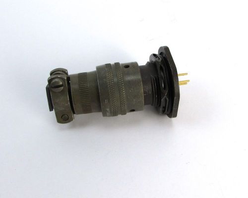 (5) pt06a12-3s(sr) + 851-07a12-3p50-a7 connector mated set 3 pos pc tail =nos= for sale