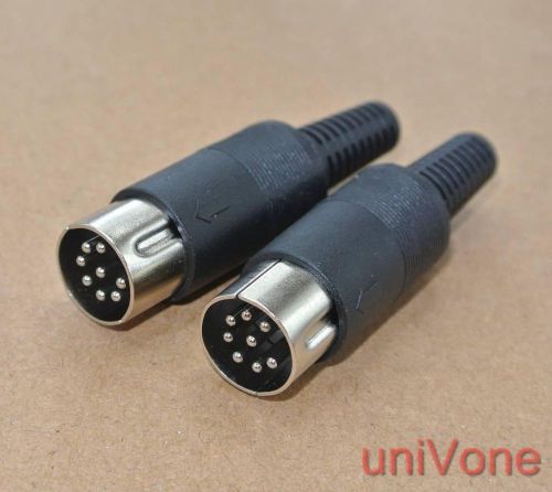 Din plug 8-pole 8pin solder terminal x5pcs for sale
