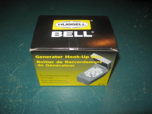 &#034;new in box&#034; hubbell generator hook up box kit 30a 125/250v 3 pole 4 wire #58405 for sale