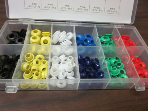 150pc G INDUSTRIAL TOOL MULTI COLOR RUBBER GROMMET ASSORTMENT WIRING FIREWALL