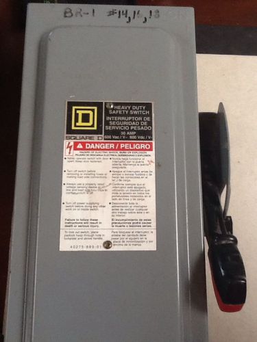 Square D 30 AMP, heavy duty safety switch