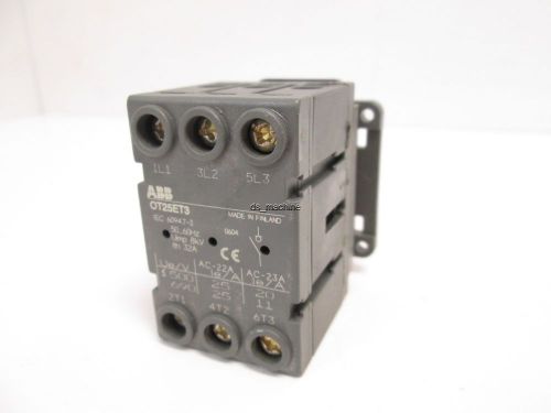 Abb ot25et3 disconnect switch 600vac , 25amp, 3pole for sale