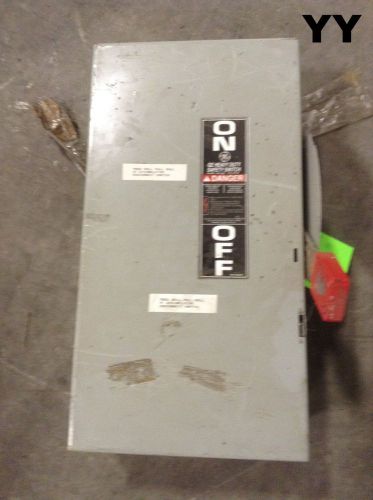 General electric safety disconnect switch thn3362 model 10 60a 600vac 250vdc for sale