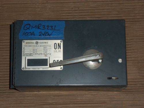 General electric ge qmr qmr323l 100 amp 240v fusible panel panelboard switch for sale