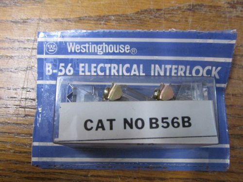 New nos westinghouse b56b electrical interlock 2 n.o. 600 volts 1280c56g02 for sale