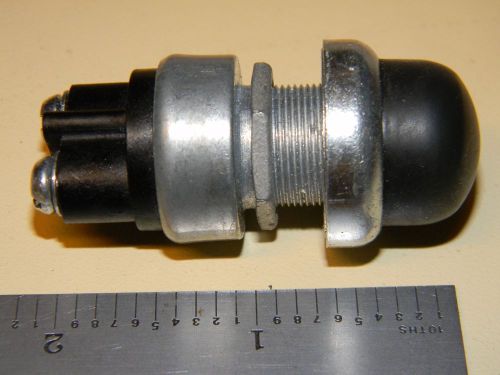 AIRCRAFT-AUTOMOTIVE-BOAT STARTER SWITCH. RUBBER BOOT,  3/4 &#034; HOLE, SCREW TERMINALS