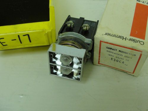 New box open, Cutler Hammer indicating light 120V, 60/50Hz, E30CA