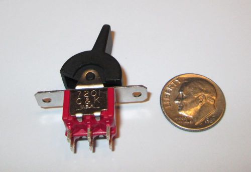 C&amp;k #7201 miniature lever switch  dpdt on-on   panel mount    nos  1 pcs. for sale