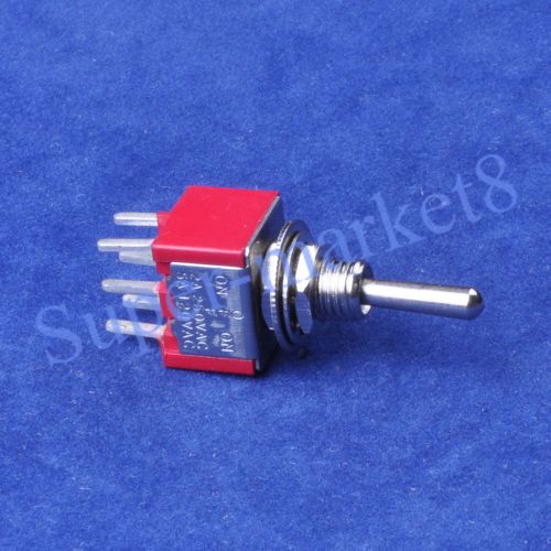 4pc Red Toggle Switch DPDT ON-OFF-ON Guitar Amp PCB 6P