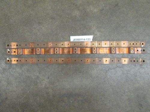 Copper main bus bar 1 x 3/16&#034; x 23&#034; siemens p2 breaker mounting harware 17 pcs for sale