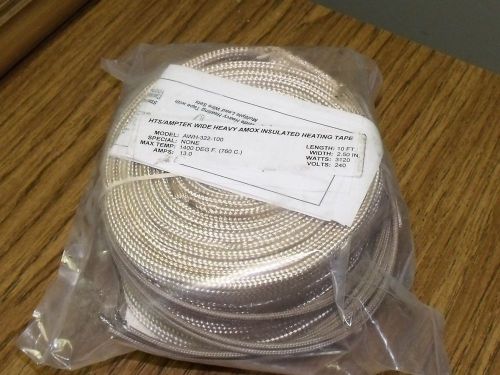Hts amptek awh-322-100 high temperature braided wire 2-1/2&#034; x 10&#039; 240v briskheat for sale
