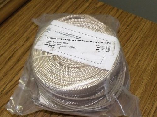 HTS Amptek AWH-322-100 High Temperature Braided Wire 2-1/2&#034; x 10&#039; 240v briskheat