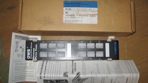 Unicom electric patch panel patu5-812c-wa ( black) for sale