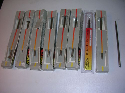 LOT OF 8 METCAL / OKI GENUINE REPLACEABLE TIPS CARTRIDGES  NEW !
