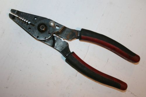 Snap-on tools wire stripper/cutter/crimper/bolt cutter awg 20-10 stranded 8 3/4&#034; for sale
