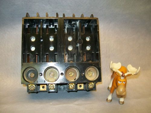 Ite walker d-21a fuse block 60 amp main 60 amp range with 4 screw in fuse slots for sale