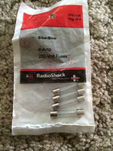 4 Amp 250 Volt Fuses - Package Of 4