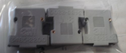 3M 3485-2200F DELTA II PLASTIC CONNECTOR HOUSING 15W,SUB D JUNCTION ( LOT OF 3)
