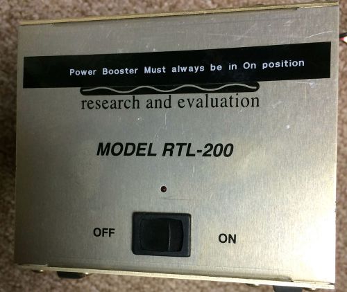 Power Booster Linear Amplifier  110-120V RTL-200 by Research and Evaluation