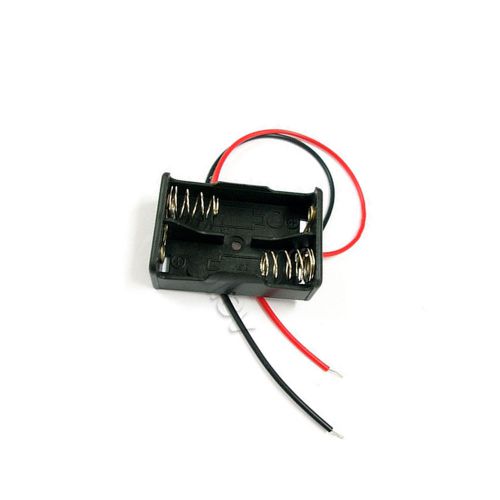 100 battery box holder case 2 x 23a a23 23 a cell size type 24v with 6&#034; leads for sale