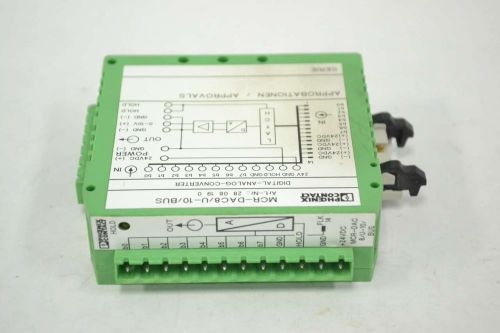 PHOENIX CONTACT MCR-DAC 8/U-10/BUS DIGITAL ANALOG 24V-DC CONVERTER B369621