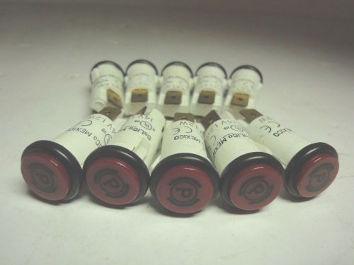 Solico 14V 1.2W Red Round Indicator Light Lot of 10 (Pcs)