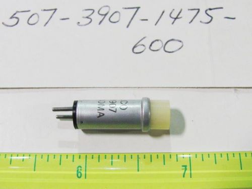 1x Dialight 507-3907-1475-600 6.3V 40mA Short Cyl White Incandescent Cartridge