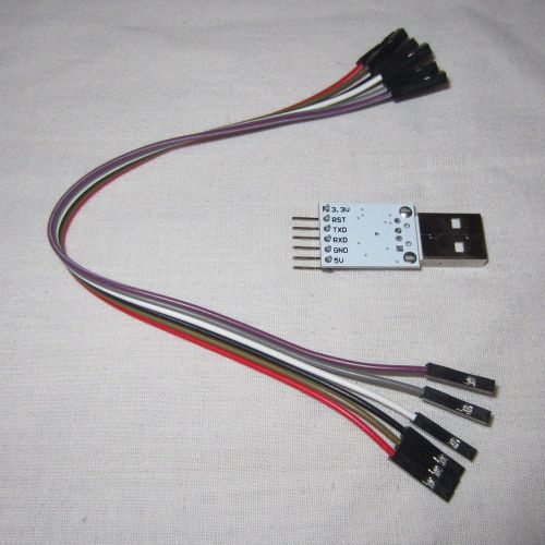 Silicon labs cp2102 usb to ttl serial converter with cable. us seller for sale