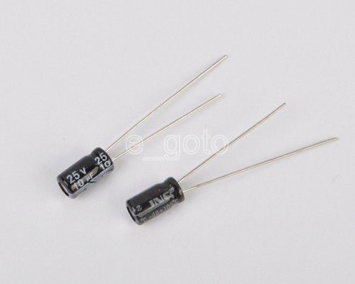 5pcs radial electrolytic capacitor 10uf 25v for sale