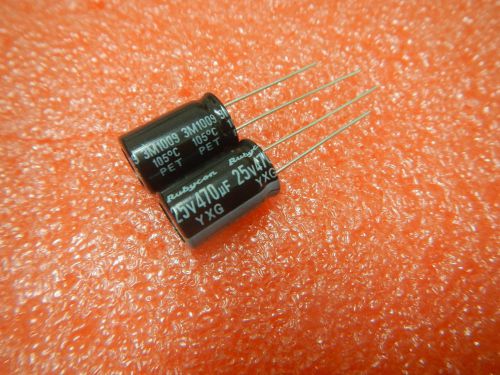 1000,rubycon yxg 25v 470uf electrolytic capacitor 10x16 for sale