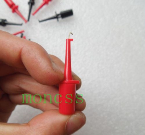 10pcs 2 color copper test hook clips ideal for logic analyser smt test ic for sale