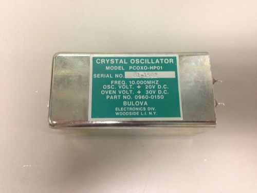 HP0960-0150/Bulova PCOXO-HP01 Crystal Oscillator 10 MHz