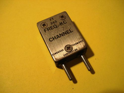 Cambridge Thermionic Corp. Ham Radio Crystal FT 243 Frequency KC 5007.5