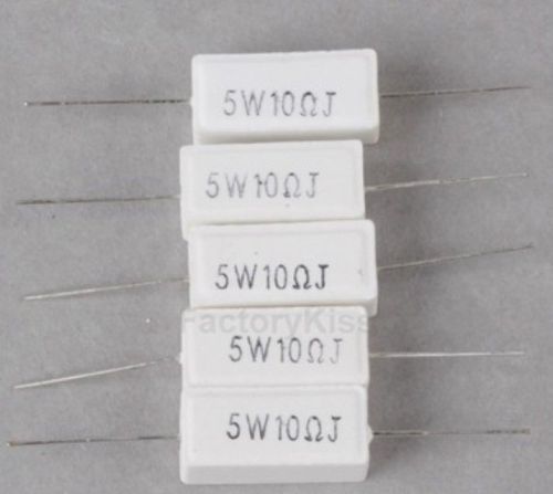 5W 10 R Ohm Ceramic Cement Resistor (5 Pieces) GBW